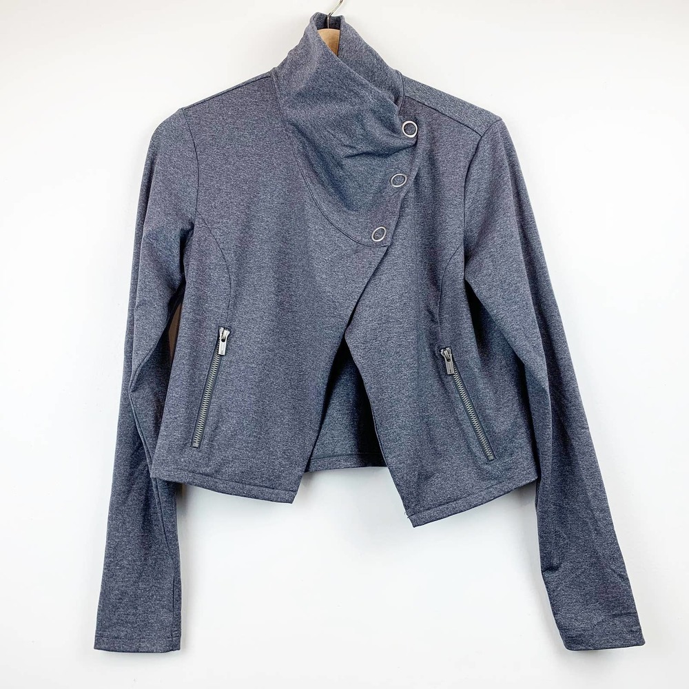 Lucy Lagenlook/Moto Jacket in Gray
